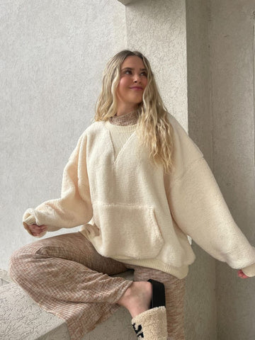 Keep Me Cozy Sherpa Pullover