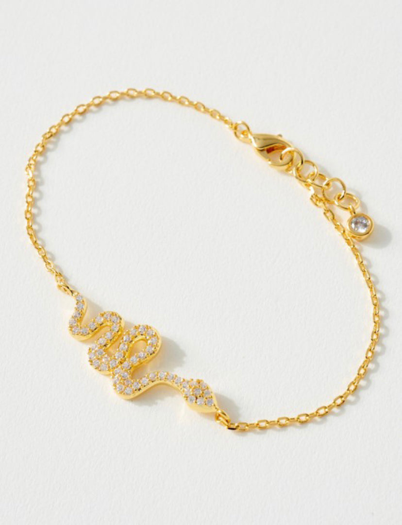 Snake Charmer Bracelet - Gold