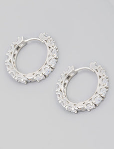 Bling Huggie Hoops