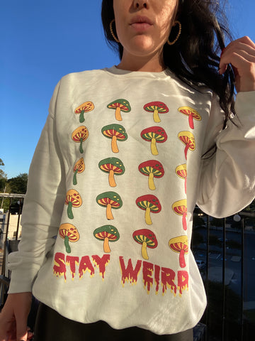 Stay Weird Graphic Crewneck