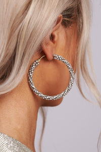 Rhinestone Hoops